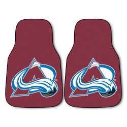 Colorado Avalanche Car Mats Printed Carpet 2 Piece Set - Special Order