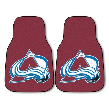 Colorado Avalanche Car Mats Printed Carpet 2 Piece Set - Special Order