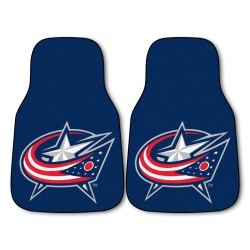 Columbus Blue Jackets Car Mats Printed Carpet 2 Piece Set - Special Order