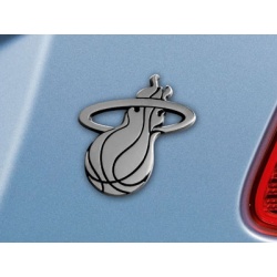 Miami Heat Auto Emblem Premium Metal Chrome