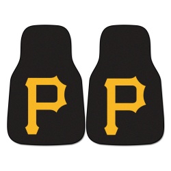 Pittsburgh Pirates Car Mats Printed Carpet 2 Piece Set - Special Order