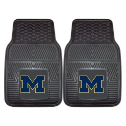 Michigan Wolverines Heavy Duty 2-Piece Vinyl Car Mats