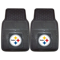 Pittsburgh Steelers Car Mats Heavy Duty 2 Piece Vinyl