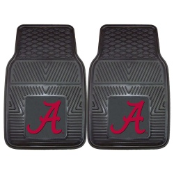 Alabama Crimson Tide Heavy Duty 2-Piece Vinyl Car Mats