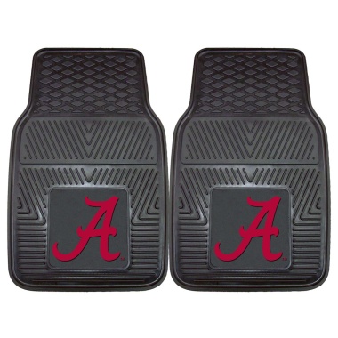 Alabama Crimson Tide Heavy Duty 2-Piece Vinyl Car Mats