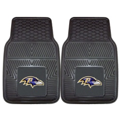 Baltimore Ravens Car Mats Heavy Duty 2 Piece Vinyl