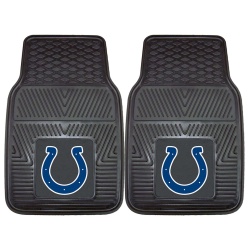 Indianapolis Colts Car Mats Heavy Duty 2 Piece Vinyl