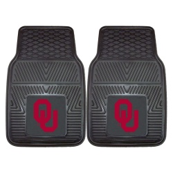 Oklahoma Sooners Heavy Duty 2-Piece Vinyl Car Mats