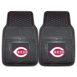 Cincinnati Reds Heavy Duty 2-Piece Vinyl Car Mats - Special Order