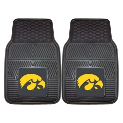 Iowa Hawkeyes Heavy Duty 2-Piece Vinyl Car Mats