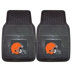 Cleveland Browns Car Mats Heavy Duty 2 Piece Vinyl