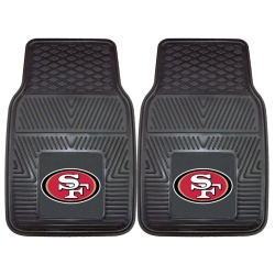 San Francisco 49ers Car Mats Heavy Duty 2 Piece Vinyl