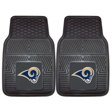 Los Angeles Rams Car Mats Heavy Duty 2 Piece Vinyl