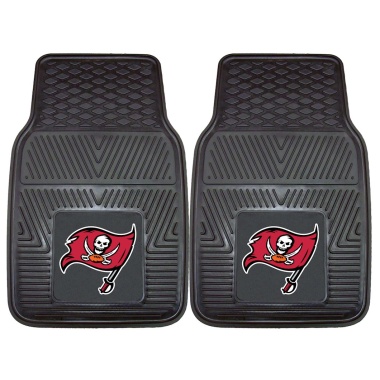 Tampa Bay Buccaneers Car Mats Heavy Duty 2 Piece Vinyl