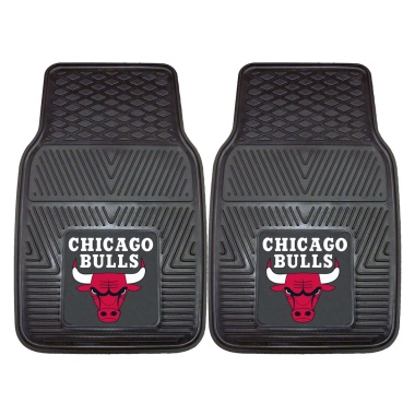 Chicago Bulls Car Mats Heavy Duty 2 Piece Vinyl