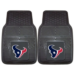 Houston Texans Car Mats Heavy Duty 2 Piece Vinyl