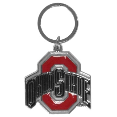 Ohio State Buckeyes Chrome Logo Cut Keychain