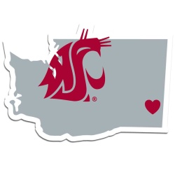 Washington State Cougars Decal Home State Pride Style - Special Order