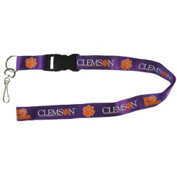 Clemson Tigers Lanyard - Breakaway with Key Ring