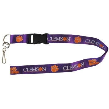 Clemson Tigers Lanyard - Breakaway with Key Ring