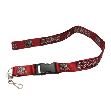 Alabama Crimson Tide Lanyard - Breakaway with Key Ring