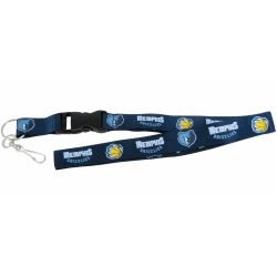 Memphis Grizzlies Lanyard - Breakaway with Key Ring - Special Order