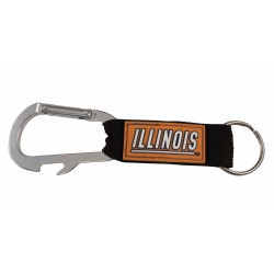 Illinois Fighting Illini Carabiner Keychain - Special Order