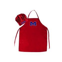 Mississippi Rebels Apron and Chef Hat Set