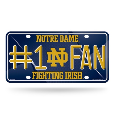 Notre Dame Fighting Irish License Plate #1 Fan