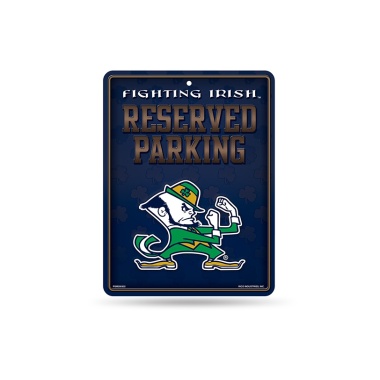 Notre Dame Fighting Irish Sign Metal Parking - Special Order