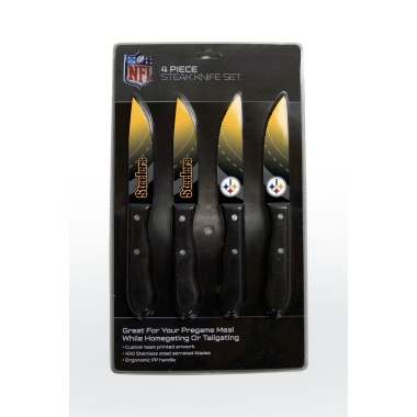 Pittsburgh Steelers Knife Set - Steak - 4 Pack