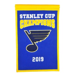 St. Louis Blues Banner 14x22 Wool Championship