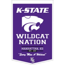 Kansas State Wildcats Banner 18x27 PowerHouse