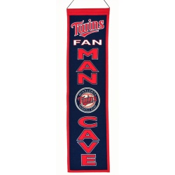 Minnesota Twins Banner 8x32 Wool Man Cave