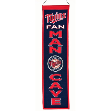 Minnesota Twins Banner 8x32 Wool Man Cave