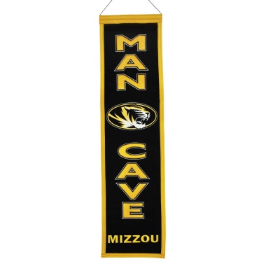 Missouri Tigers Banner 8x32 Wool Man Cave