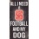 North Carolina State Wolfpack Wood Sign - Football and Dog 6x12 - Special Order