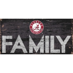 Alabama Crimson Tide Sign Wood 12x6 Family Design - Special Order