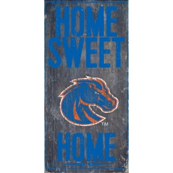 Boise State Broncos Wood Sign - Home Sweet Home 6x12 - Special Order