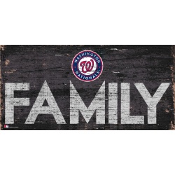 Washington Nationals Sign Wood 12x6 Family Design - Special Order