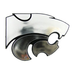 Kansas State Wildcats Auto Emblem - Silver