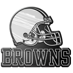 Cleveland Browns Auto Emblem - Silver