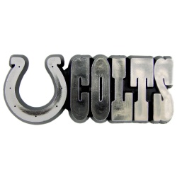 Indianapolis Colts Auto Emblem - Silver