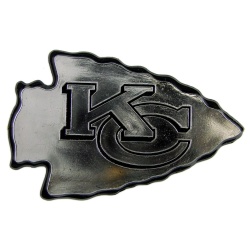 Kansas City Chiefs Auto Emblem - Silver