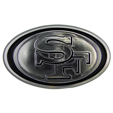 San Francisco 49ers Auto Emblem - Silver