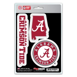 Alabama Crimson Tide Decal Die Cut Team 3 Pack