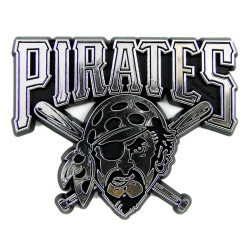 Pittsburgh Pirates Auto Emblem - Silver