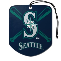 Seattle Mariners Air Freshener Shield Design 2 Pack - Special Order