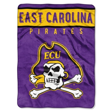 East Carolina Pirates Blanket 60x80 Raschel Basic Design - Special Order