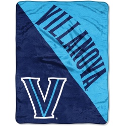 Villanova Wildcats Blanket 46x60 Micro Raschel Halftone Design Rolled - Special Order